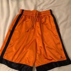 Men’s orange basketball shorts -mj jordan